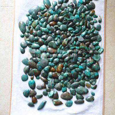 Natural Chinese Turquoise Free Shape Cabochons Loose Gemstones