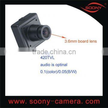 3.6mm lens Mini Camera with Audio Sony Super HAD CCD