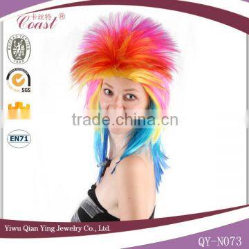 new fashion multi color punk wig promotional wig