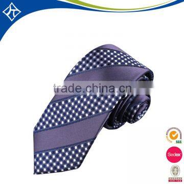 100% Polyester striped neck tie with customized logo