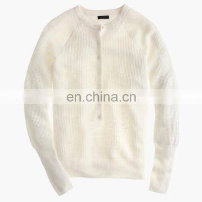 Cute Women Red Knit Thick Cardigan Sweaters photo-5