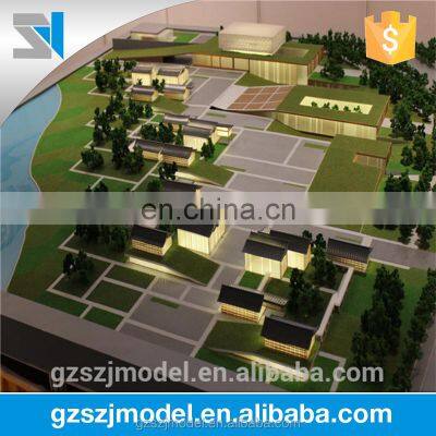 3d puzzle architecture model with Beautiful Landscape Design