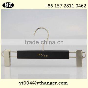 Flat Wooden Hangers for Costom Logo and Pants Hanger photo-3