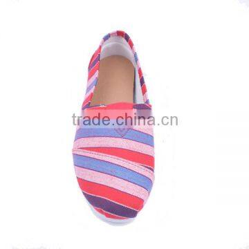 Colour Mixture Wholesale New Model Canvas Flat Shoes for Women 2016 photo-3