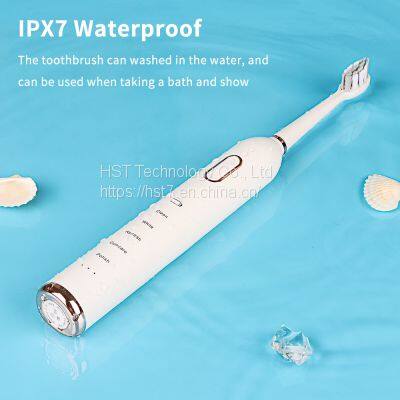 OEM K2 Portable Travel Electric Toothbrush 5 Cleaning Modes Rechargeable Sonic Electric Toothbrush IPX7 Waterproof photo-5