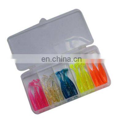 High quality and good price wholesale  T tail bait plastic swimbait soft lures custom fish lures bass lure sets