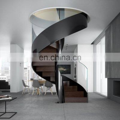 High Quality Best Selling Glass Spiral Stair/led Step Wooden Staircase photo-5
