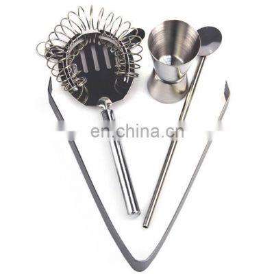 Fashionable Bar Cocktail Shaker Set With Wooden Holder