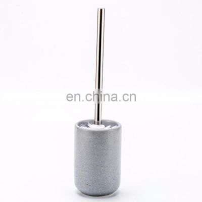 New Stone Marble Surface Eco Friendly Toilet Brush Bathroom Toilet Brush Good Quality Ceramic Toilet Brush Holder