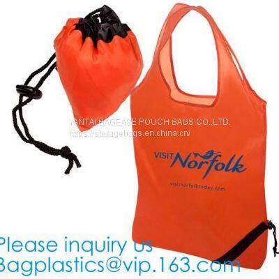 Portable Gym Shoes Cheap Sports Small Polyester Drawstring Bag,Customized Polyester Customized Cheap Folding Shopping Bag photo-2
