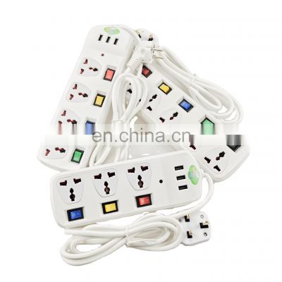 multi-function 3 pin 3 ways  4 ways 5 ways electric extension cord socket