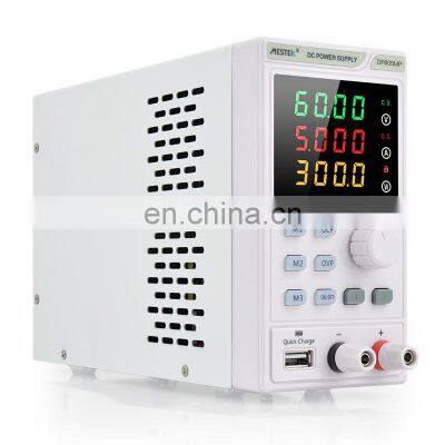 Mestek Bench USB Quick Charge Automatically Adjust Switching Power Supply  Switching Low Noise AC DC Lab Power Supply