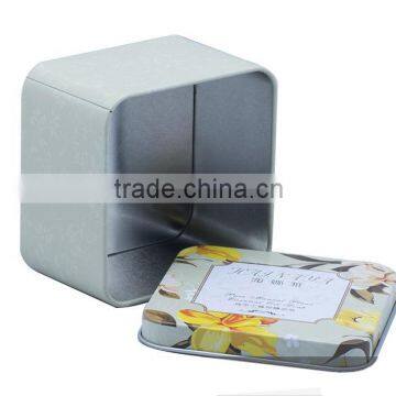 Small Square Cosmetic Package Metal Soap Tin Box photo-2