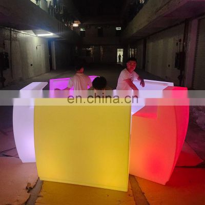 Corner Cabinet Portable LED Light Bar Counter Modern Round Bar Counter Designs Corner Bar Counter