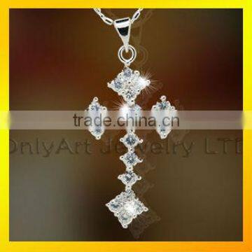 genuine silver jewelry western cross pendant