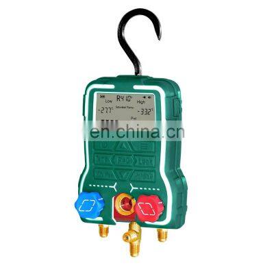 CT-GD-A Digital manifold gauge set for refrigerant HVAC refrigeration air Conditioner sight glass Digital  gauge