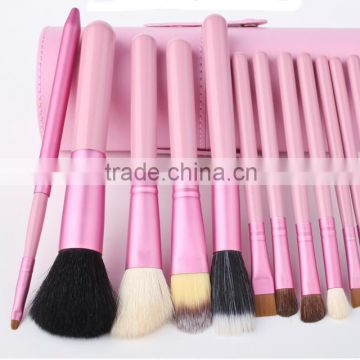 China wholesale cute Cylinders makeup brush pink set 12pcs