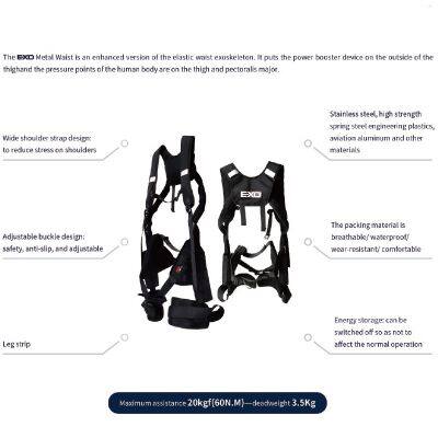 Metal Waist And Back Assisted Exoskeleton For Workers photo-3