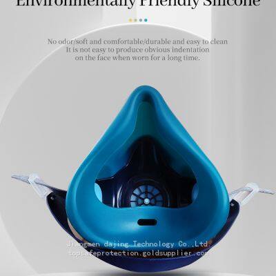 850P Reusable Half Face Cover - Respirator Mask With Filters for Painting, Dust, Welding, Resin and Organic Vapor Gas photo-2