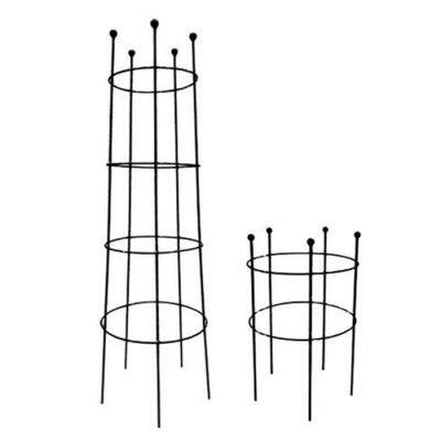 Youlite Metal Garden Trellis Leaves Plant Support Garden Plant Trellis Plant Cages Garden Obelisk photo-2