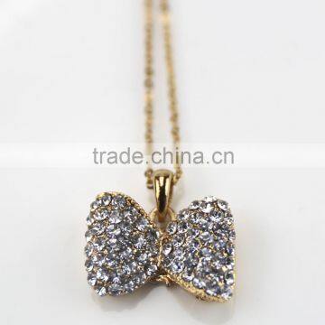 2015 New Product Cute Bowknot Pendant Necklace China Jewelry Wholesale photo-3