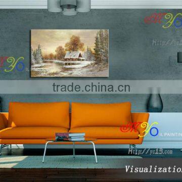 Beautiful Winter Scene Oil Painting on Canvas New Design PL-701 photo-4