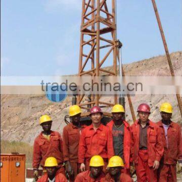 Hydraulic,700-1000m depth,can drill hard rock!!! HF-4T tower mounted full set core drilling rig