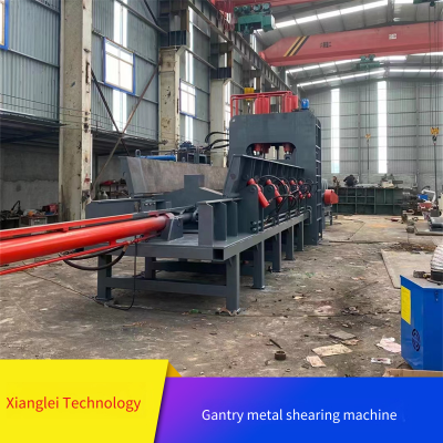 gantry metal shear for freshly cut i-beams and channels, leiting technology computer-controlled hydraulic gantry shear