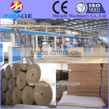 3 layers corrugated cardboard production line, forming 3 ply corrugated plant