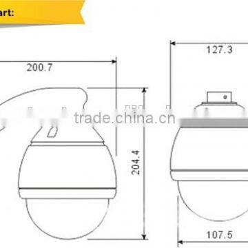HD TVI 960P High Resolution Camera, 1.3 Mp Sony Sensor 10x Zoom Sony High Speed Dome Camera With High Performance photo-5