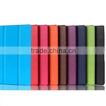 hot leather case for sony z4,flip leather smart cover case for sony z4