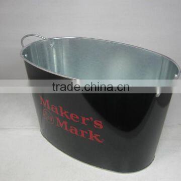 CCGB-G115 New Available 10L Oval Metal Ice Bucket, Beer Bucket With Both Handle photo-2