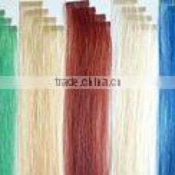 Popular Remy hair Colourful Tape Skin Weft