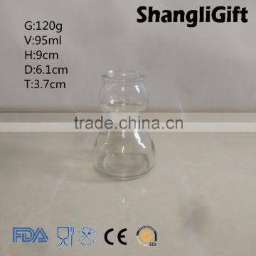 90ml Small Hourglass Shape Glass Vase