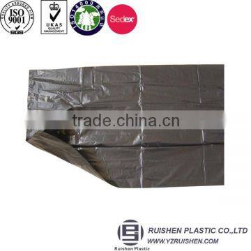 Black Side Gusset Rolling HDPE Garbage Bags