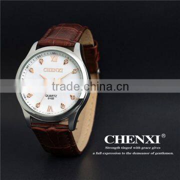 Chenxi Branding Diamond Design Leather Wristwatch Men 2016 photo-2