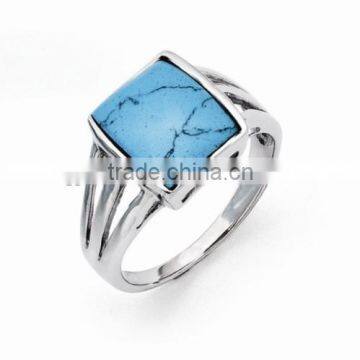 Stainless Steel Imitation Turquoise Ring hot sales hot designs