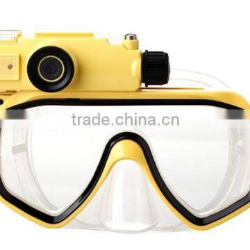 Winait's 1280x720P HD Video 5MP CMOS Sensor Waterproof Diving Mask Digital Camera WT-RD34