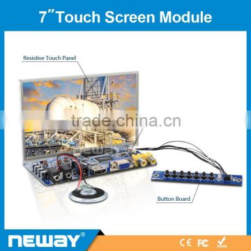 RESISTIVE touch screen raspberry pi 7 inch transparent lcd display