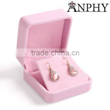 C104 ANPHY High Grade Pink Flannelette Earring Gift Box