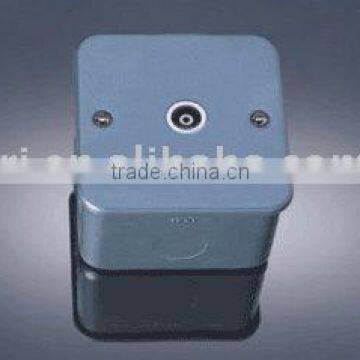 TV socket with metal boxes