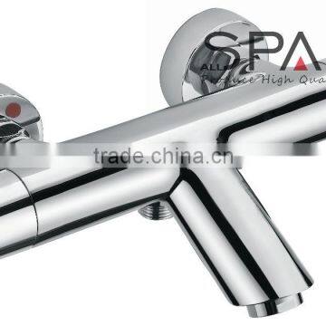 Contemporary Chorme Bathroom Wall Mounted Thermostatic Faucet Mixer Taps photo-2