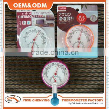 Household plastic hygrothermograph red kerosene thermo-hygro printed scale mark competitive price instant fast read temperature