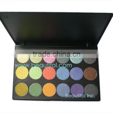 Highlight! 18 colors eyeshadow palette, cosmetics glitter eye shadow pigment