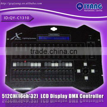 QY-C1310 X-512A dmx stage light controller control 32pcs lights at 16ch