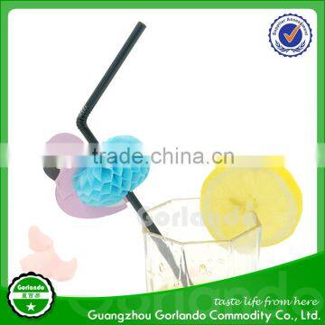 Decorative Plastic Flamingo Colored Swizzle Cocktail Drink Straws photo-5