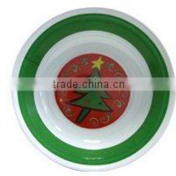 6-1/4"melamine bowl with christmas design