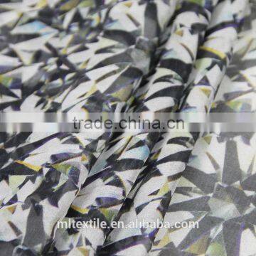 Factory Custom Digital Printed silk chiffon fabric