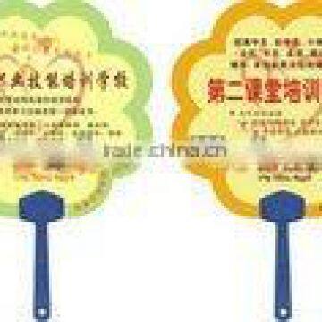 flower shape pp hand fan