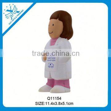 creative doctor shape soft pu stress toy